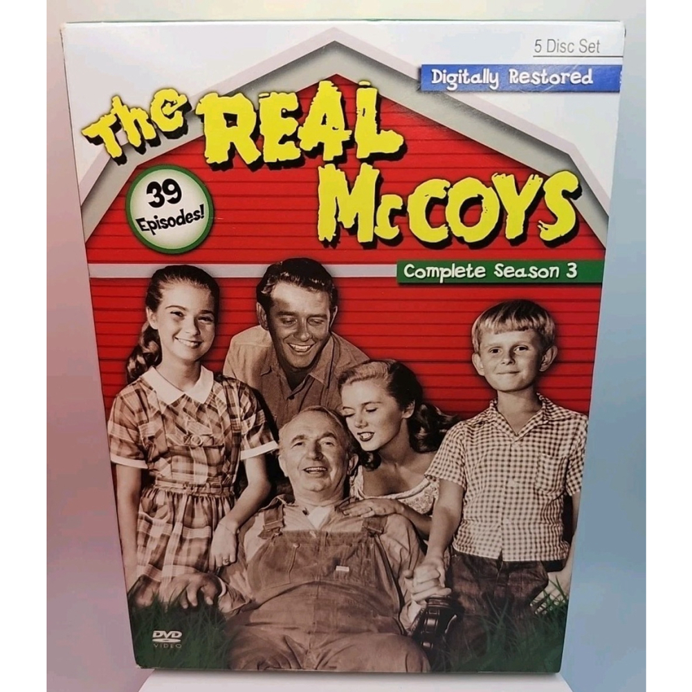 The Real McCoys Complete Season 3 (DVD, 5 Disc Box Set, Region 1) Black & White
